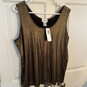 NWT Chico’s Liquid Shimmer Contemporary Tank Top